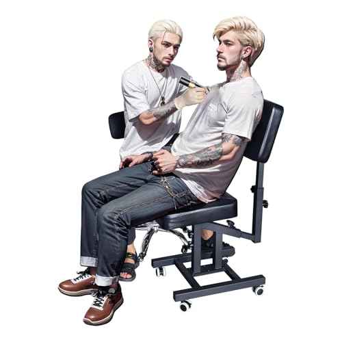 Third Generation Upgraded Tattoo Armchair Multi-Function Tattoo Chair for customers Adjustable Tattoo Equipment with armrest Brackets and Wheels