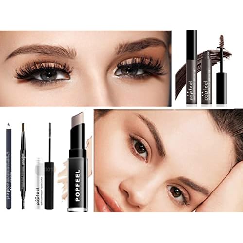 Makeup Kit For Women Full Kit, Naked Shimmer Eyeshadow Palette, Waterproof Black Eyeliner & Mascara, Makeup Tools Set, Lipstick, Premium Synthetic Foundation Powder for Medium to Dark Skin