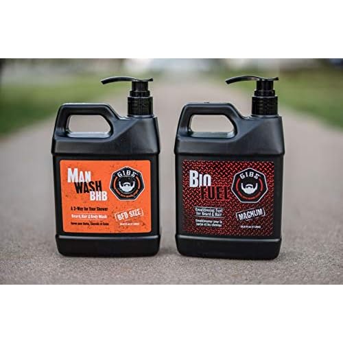 GIBS Grooming Man Wash Shampoo and Biofuel Conditioner, 33.8 fl. oz.