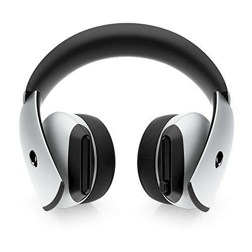 Alienware 7.1 PC Gaming Headset AW510H-Light: 50mm Hi-Res Drivers - Noise Cancelling Mic - Multi Platform Compatible(PS4,Xbox One,Switch) via 3.5mm Jack, Gray
