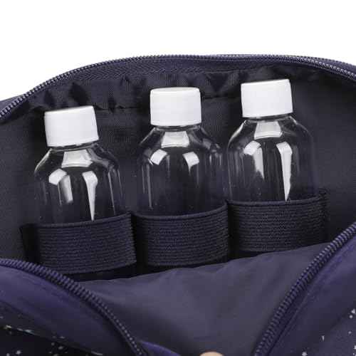 Bioworld Night Sky Dual Compartment Navy Toiletry Cosmetic Kit