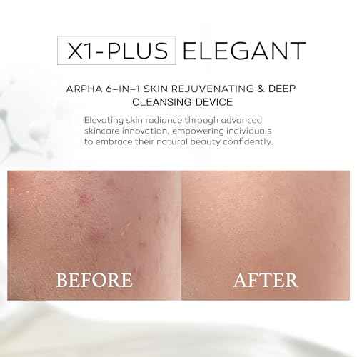 Arpha Titanium Ion Skincare Enhancer & Silicone Sonic Face Scrubber, for Skin Tightening, Brightening, Gentle Deep Cleanse, Mindful Glow Up, Only 135g, IPX7 Waterproof (Beige)