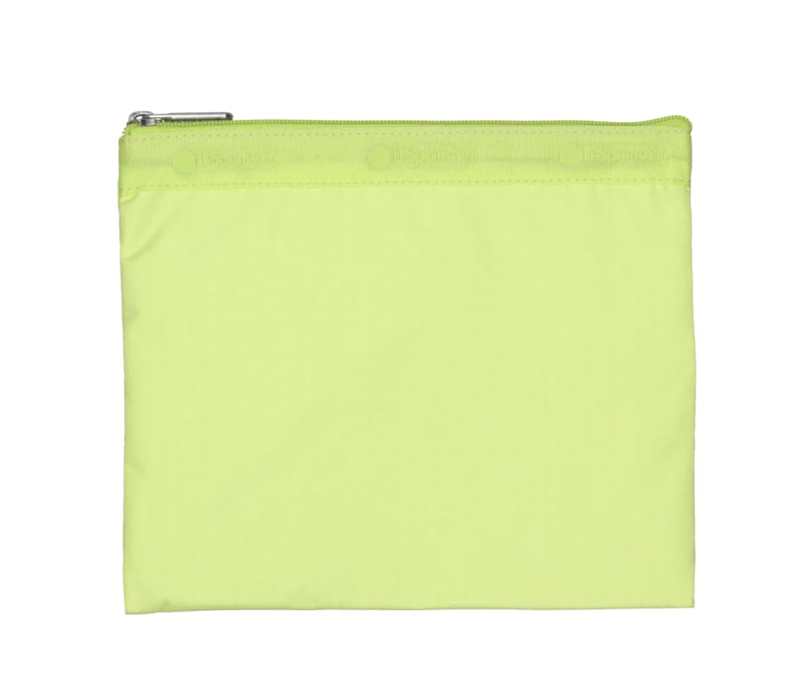 LeSportsac Lime Deluxe Everyday Crossbody Bag + Cosmetic Bag, Style 7507/Color R136, Uplifting & Vibrant Zingy Lime Hue, Fashion Trending Zesty New Neutral Evokes Strength, Positivity & Renewal