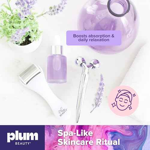 Contouring Dual Ended Silver Face Roller for Wrinkles and Lifting, - Face Rollers for Women, Men - Facial Roller supports lymphatic drainage, Skin Care Beauty Massager Facial Tool for Self Care