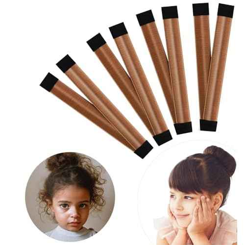Women's Bun Maker Tool - French Twist Fold Wrap Snap Hair Accessories - Ballet Bun for Women and Kids (Dark Brown)