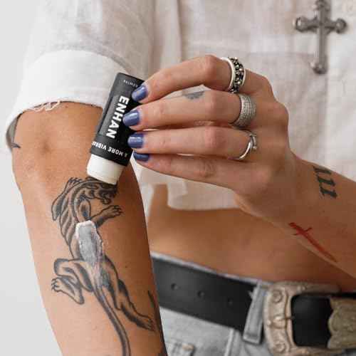 Enhance Tattoo Balm Stick-Tattoo Aftercare Brightener & Moisturizer, Clean, Color Enhancement, Fragrance-Free (.2oz)