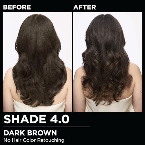 Garnier Hair Color Olia Ammonia-Free Brilliant Color Oil-Rich Permanent Hair Dye, 4.0 Dark Brown, 2 Count (Packaging May Vary)