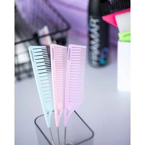 FRAMAR Dreamweaver Highlight Comb Set - Professional Highlighting Comb With Parting Tip, Hair Dye Comb, Foiling Combs For Highlighting, Highlight Combs For Highlighting ? 3 Pack Pastel