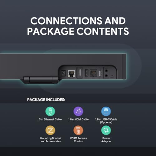 Yealink Video Conference Camera, 4K Webcam, 120° Ai Auto Framing, 8 Microphone Arrays & Speaker Tracking, Ai Noise Cancellation Teams Certified, Meetingbar A10 All-in-one Conference Room Camera System