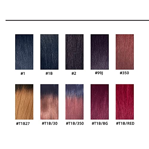 New Remy Yaky-Remy Blue 100% VIRGIN Human Hair Weave- Shed Free&Tangle Free (#1, 16¡± packs of 2)
