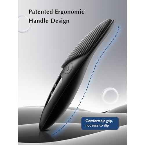 COSLUS Face Scrubber Facial Cleansing Brush: Silicone Portable Waterproof Rechargeable Face Wash Brush, 4 Cleansing Modes, Electric Face Exfoliator for Men Women Cleaning, Exfoliating, Massaging