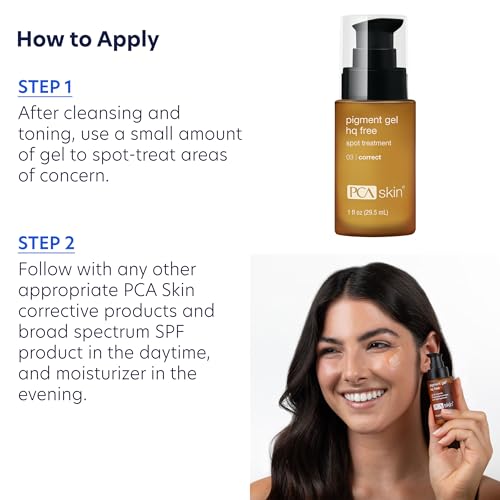PCA SKIN Hydroquinone-Free Pigment Gel Dark Spot Corrector, Dark Spot Serum for Brightening Dark Spots and Hyperpigmentation, Helps Even Skin Tone and Promote a Clear Complexion, 1.0 oz Pump