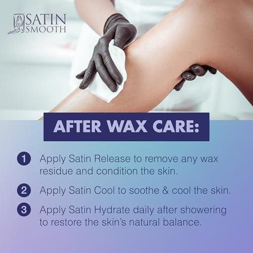 Satin Smooth Select-A-Temp¢â Starter Kit - Adjustable Temperature Wax Warmer with Hair Removal Wax and Accessories, Professional Waxing Kit for Face and Body