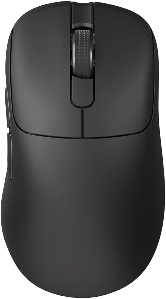 AJ159P MC Triple Mode (2.4G/Wired/Bluetooth 5.2) Gaming Mouse, 12000 DPI, 56g Ultra-Light, Magnetic RGB Charging Dock, Programmable 6 Buttons, Ergonomic Design for Computer Laptop PC, Black