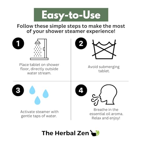 Aromatherapy Shower Steamer Gift Set - Christmas Gift - Adult Stocking Stuffer - USA Made - Shower Bomb Tablets Made with Soothing Natural Essential Oils - Relaxation Gift for Women and Men