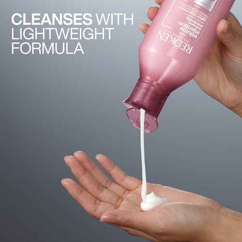 Redken Volume Injection Shampoo For Fine Hair - Adds Lift & Body, Volumizing & Detangling Without Weighing Down, Paraben Free