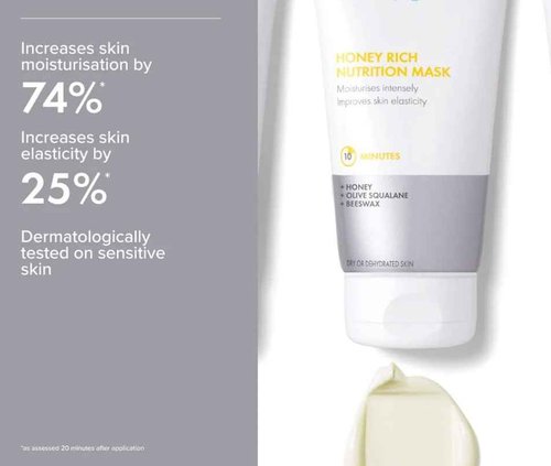 The Organic Pharmacy Honey Nutrition Mask - Improved Honey & Jasmin Mask Formula - 60 ml