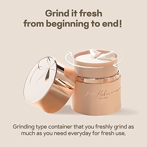 Gold Hibiscus Nourishing Grind Cream ? In-Depth Hydration with Plant-Derived Collagen Face Cream, Skin Moisturizing Cream, Farm-to-Me Korean Skin Care, Vegan Cruelty-Free (1.58 Oz)