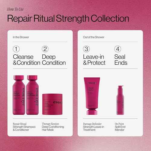 Eva NYC Therapy Session Deep Conditioning Hair Mask with Vegan Protein, Jojoba Oil + Argan Oil - Hydrate, Soften + Repair Hair Strength - Sulfate Free - Warm Vanilla Scent - 13.5 fl oz