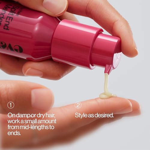Eva NYC Split Ends Treatment for Dry Damaged Hair - Reduce Breakage + Seal Split Ends with Vegan Protein + Baobab Seed - Hair Serum for Softer Stronger Hair - Travel Size - Vanilla Scent - 2 fl oz