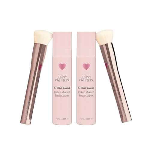 JENNY PATINKIN Instant Makeup Brush Cleaner Spray, Cleaner Solution for Makeup Brushes, Makeup Sponge & Powder Puff, Professional & Travel-Sized Sanitizing Spray, Quick Drying. (2.37 fl oz)