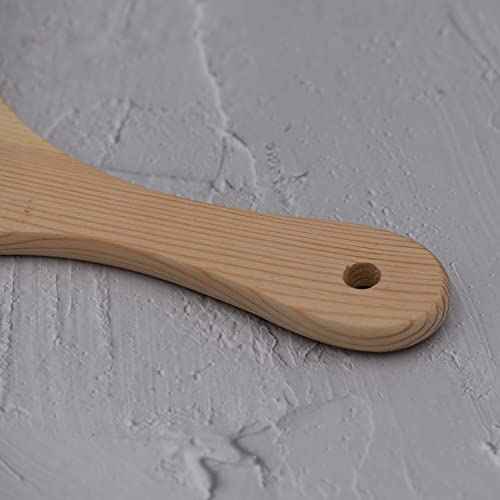 Travel Mirror Hand Mirror for Women Solid Wood Frame Round 6.6 x 12 inch