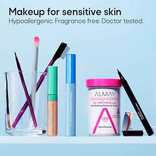 Almay Mascara, Volume, Length, Definition & Conditioning, Multi-Benefit Eye Makeup, Hypoallergenic and Fragrance-Free, 502 Black