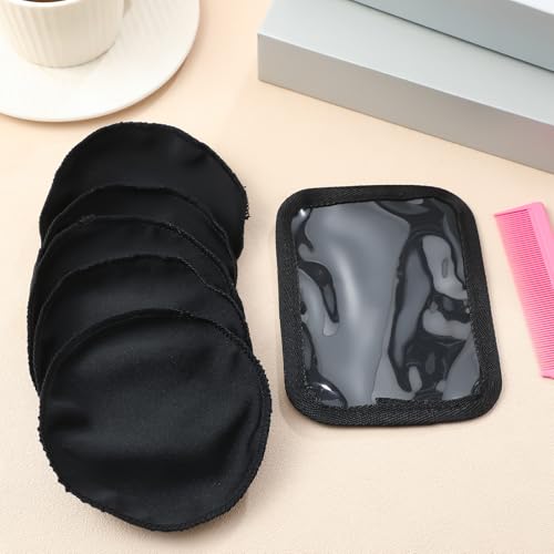 6 Pcs 4.5 Inch Crown Patch for Waves 360 Waver's Compression Rapid Waver's Crown with 1 Pcs Waves Training Pad(Black)