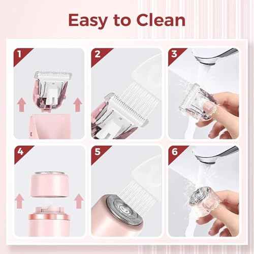 2 in 1 Electric Glow Shaver, Portable Bikini Trimmer for Women, Dual Head Rechargeable Electric Razor, IPX7 Waterproof Wet & Dry Use Legs Body Pubic Hair Trimmer for Men Women Christmas Birthday Gifts