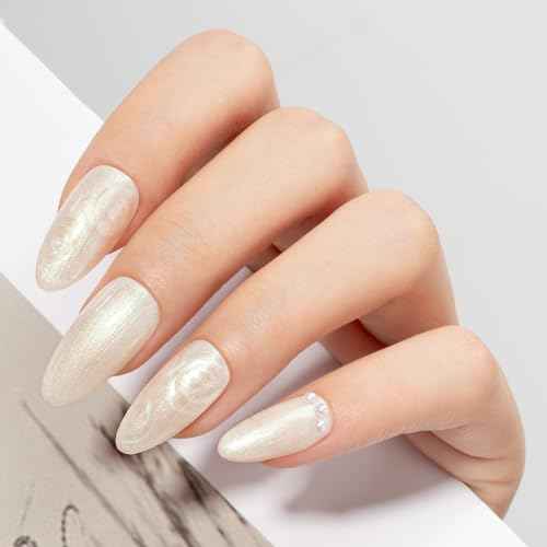 MAYCHAO 15ML Pearl Gel Nail Polish Pearlescent Shell Shimmer Mermaid Aurora Gel Polish Swirl Thread Effect Soak Off UV LED Lamp Curing for Nail Art Manicure Salon DIY at Home, 0.5 OZ