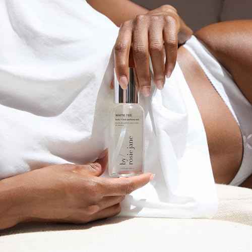 By Rosie Jane Body & Hair Perfume Mist (White Tee) - Clean Hair & Body Mist for Women - With Notes of Cotton Blossom, Lily Water & Soft Rose (115ml)