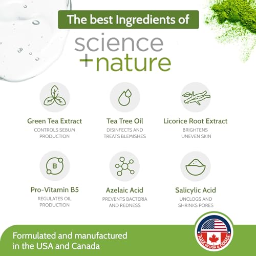 Exposed Skin Care, Basic Acne Treatment Kit with 2.5% Salicylic Acid and 3.5% Benzoyl Peroxide to Clear Up Teen, Adult, Hormonal and Cystic Acne ? Natural, Non-toxic and Cruelty Free