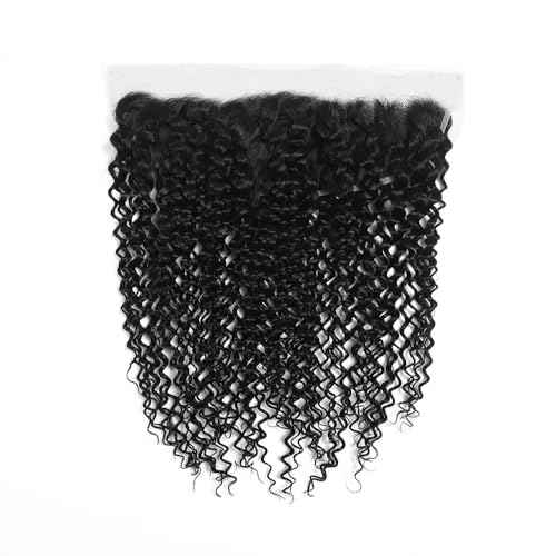 20 Inch 13x4 Ear To Ear Kinky Curly HD Lace Closure 13x4 Closure Remy Brazilian Human Hair 13x4Kinky Curly Lace Closure 180% Density Natural(13x4 Kinky Curly, 20 Inch)