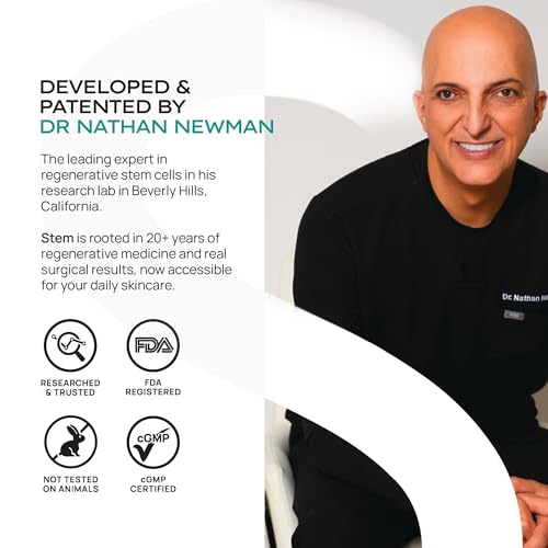 STEM Natural Intelligence ReNew Cream, Daily Face Moisturizer Cream, Luxury Facial Moisturizer for Women and Men, Premium Facial Skin Care Products with Antioxidants, Neck and Face Cream, 1 oz