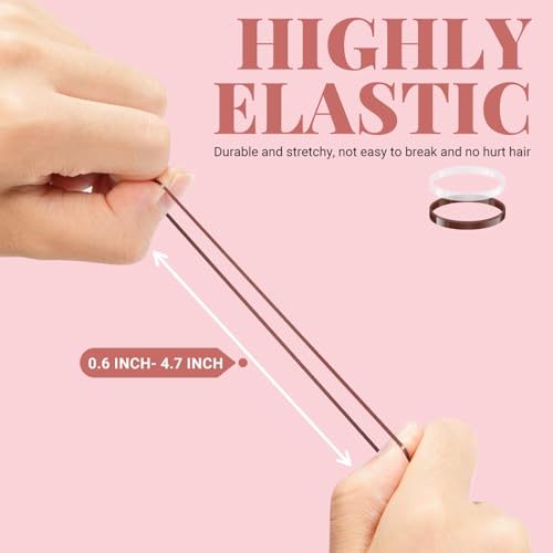 415pcs Bobby Pins Hair Pins Set, IKOCO 200pcs U Shaped Pins & Elastic Hair Ties for Women with Hair Net, Brown
