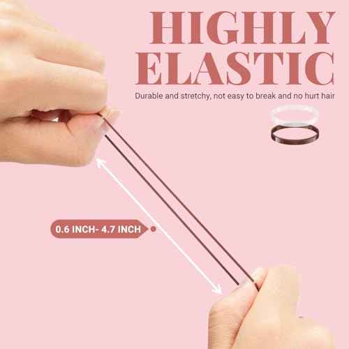 415pcs Bobby Pins Hair Pins Set, IKOCO 200pcs U Shaped Pins & Elastic Hair Ties for Women with Hair Net, Brown