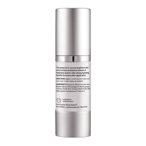 CONTROL CORRECTIVE C Defense Serum With Poly-Pore Technology - Advanced Vitamin C Serum Plus Hyaluronic Acid, Poly Pore Delivery System, Time Releases Actives, Sustains Hydration Throughout The Day