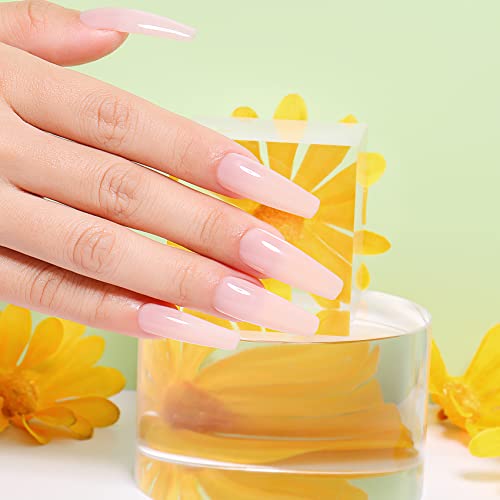 AIMEILI Hema Free Neutral Gel Nail Polish Soak Off U V LED Nude Color Translucent Cruelty Free Vegan Gel Polish - (454) 10ml