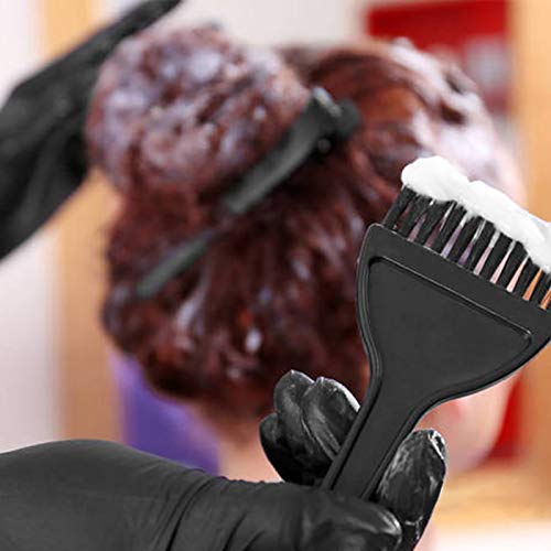 15 Pcs Hair Dye Coloring Kit, Hair Coloring Dyeing Bleaching DIY Salon Tool, Hair Tinting Bowl/Dye Brush/Mixing Spoon/Ear Cover/Gloves/Tint Comb Hair Dye Kit (Black)