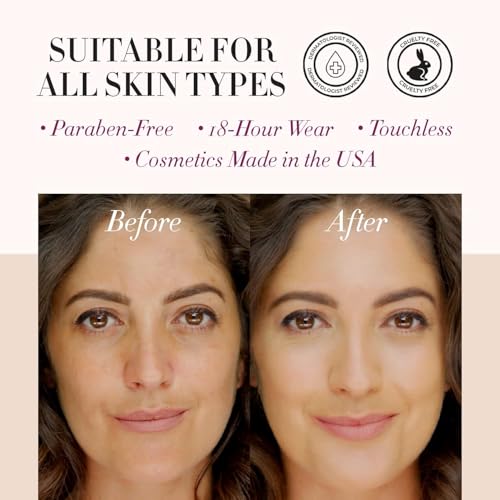 Luminess Air Icon Makeup Airbrush System and 4-Piece Foundation Starter Kit, Medium Coverage - Quick, Easy & Long Lasting Application - Includes Silk 4-In-1 Foundation, Highlighter & Blush