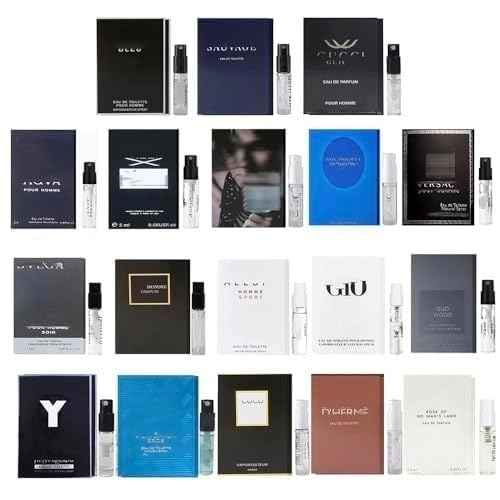 Men's Perfume Sampler Set 12pcs Cologne Samples for Men Designer Fragrance Samples Popular Brands Mens Cologne Sampler Sets Travel Friendly Fragrance Gift Set Luxury Scents For Men