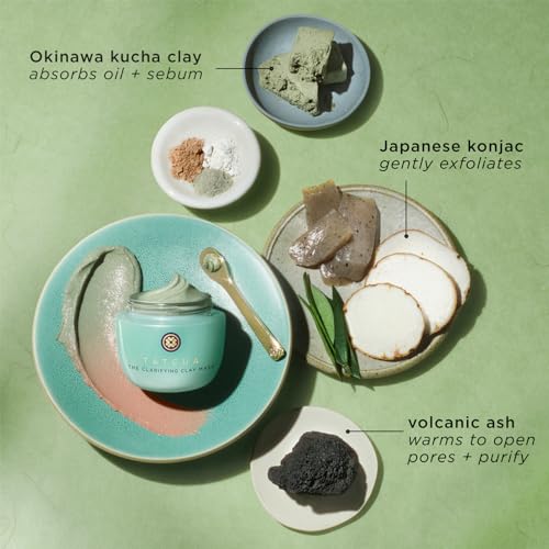 TATCHA The Clarifying Clay Mask | Exfoliating Pore Treatment Creates a Warming Sensation To Open & Purify Pores, 50 ml | 1.7 oz