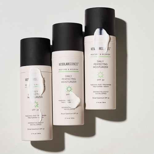 MDSolarSciences Daily Perfecting Moisturizer SPF 30 | Lightweight Face Moisturizer Sunscreen with Hyaluronic Acid, Niacinamide & Vitamin C | Hydrating, Brightening, Synthetic Fragrance-Free | 1.7 oz