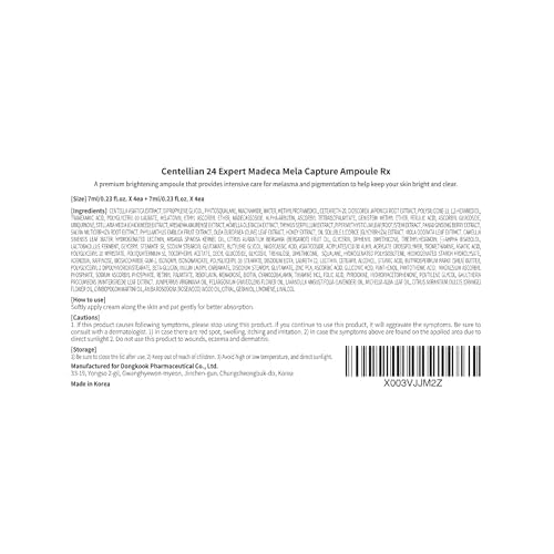 Centellian 24 Expert Ampoule (Season 2, 0.2fl oz x 8 pcs) - Korean Serum for Face, Soothing, Dry Sensitive Skin