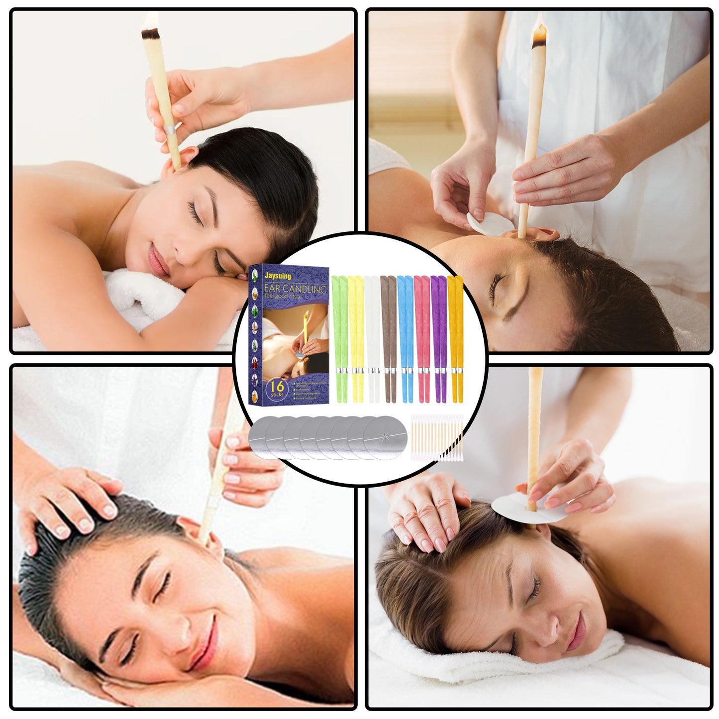 Aromatherapy Ear Candles for Ear Wax Removal and Stress Relief