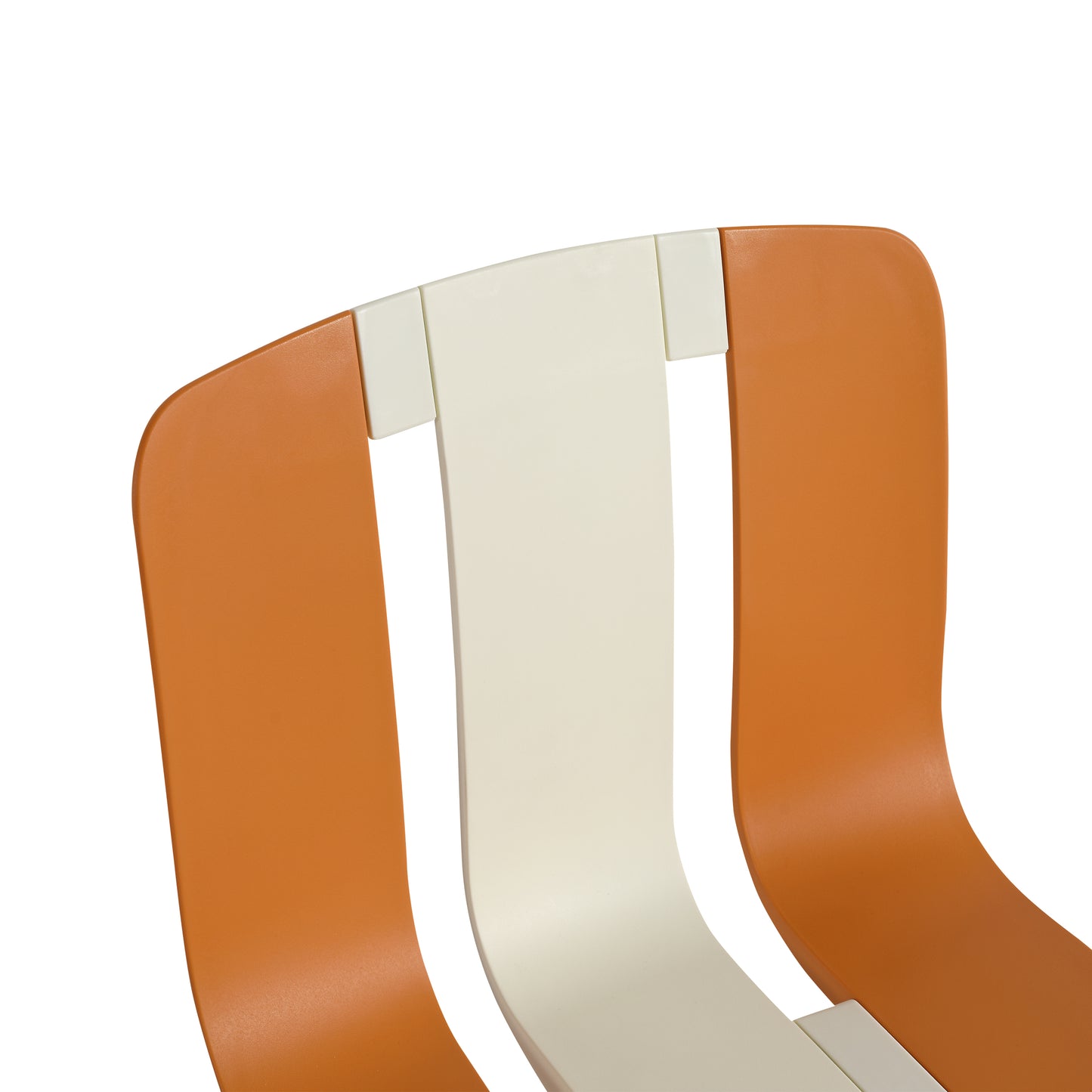 4-Pack Modern Striped Color Block Chairs - Indoor/Outdoor Seating