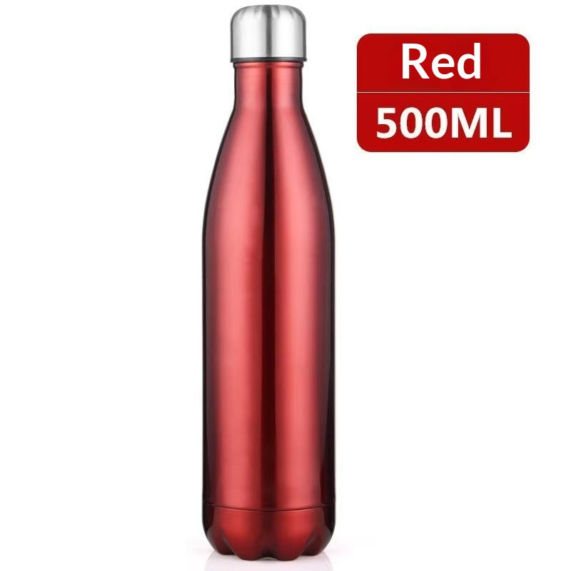 17oz Double Wall Insulated Stainless Steel Water Bottle - Leakproof, Keeps Liquids Cold or Hot