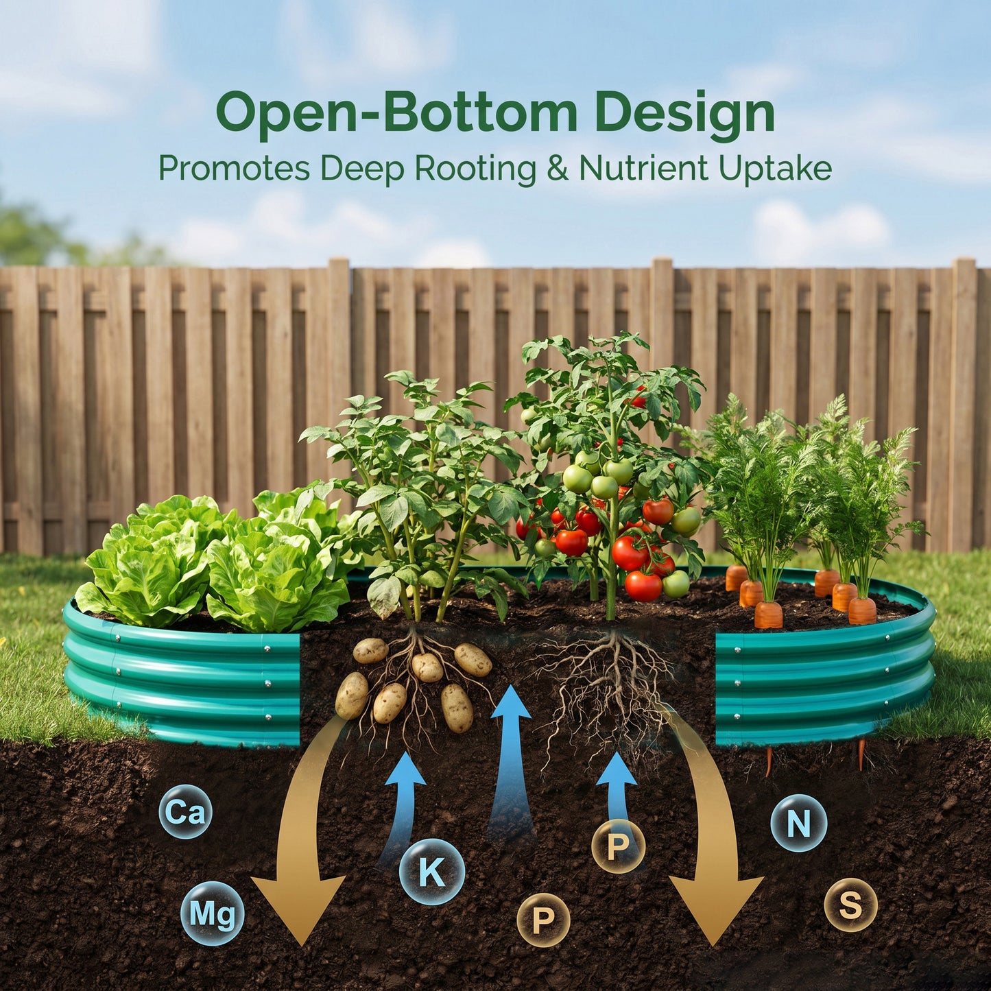 Galvanized Raised Garden Bed 6x3x1ft - Heavy Duty Metal Planter Box