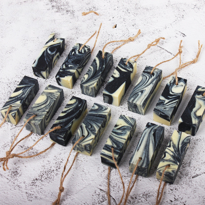 Bamboo Charcoal Cleansing Cold Process Soap - Herbal Moisturizing Bar