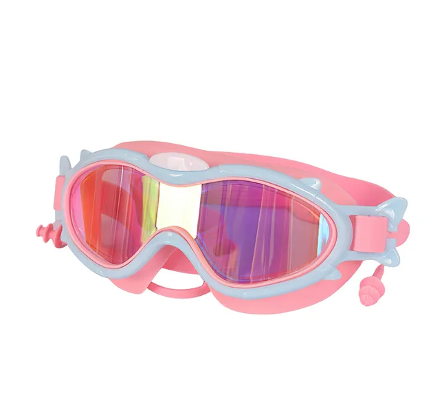 Kids Swim Goggles with Ear Plugs - Anti-Fog UV Protection